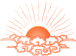 sunrise the logo of kum nye yoga
